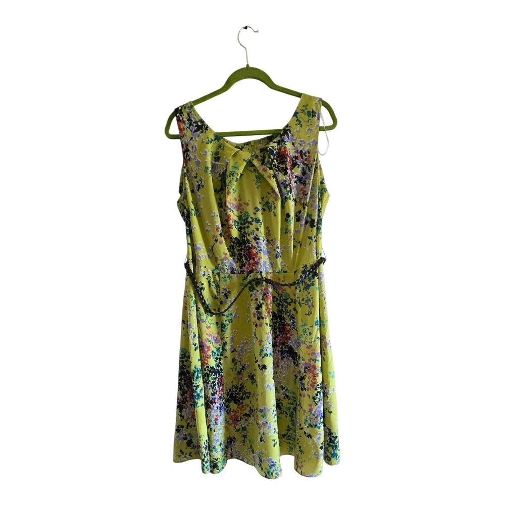 AGB Green and Purple Sleeveless Sundress - Picture 2 of 5